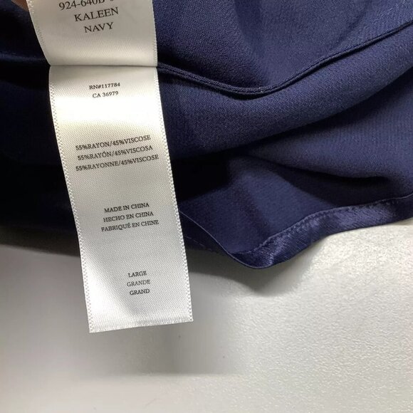 NEW  RAILS Women's Top Kayleen Sleeveless Blouse Size L Navy - Picture 4 of 7